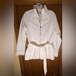 Women's St. John White Textured Jacket
